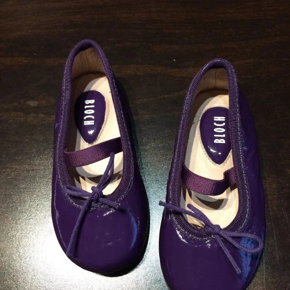 NEW - Bloch Toddler's Cha Cha Melanzana (Purple) Classic Ballet Flats TODDLER 5